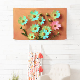 Zinnia Elegans Blume Banner