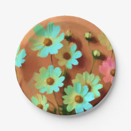 Zinnia Elegans Blume Pappteller