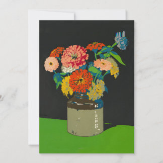 Zinnia floral crock obtenir bien bientôt carte de