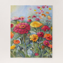 Zinnia Garden (520 Piece Puzzle, 16x20)