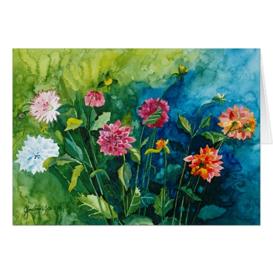 Zinnia-Geburtstag Karte