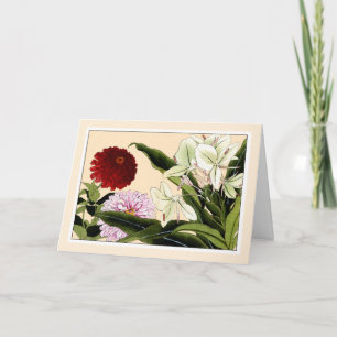 Zinnia & Ginger, Botanicals Art Card - Custom Dankeskarte