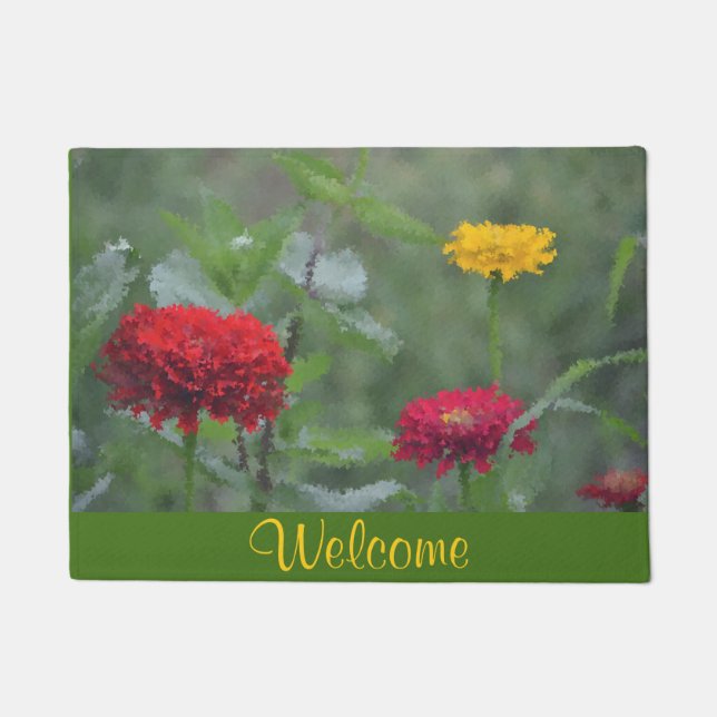 Zinnia Welcome Doormat Fußmatte (Vorderseite)