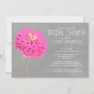Zinnias Bridal Dusche Einladungen