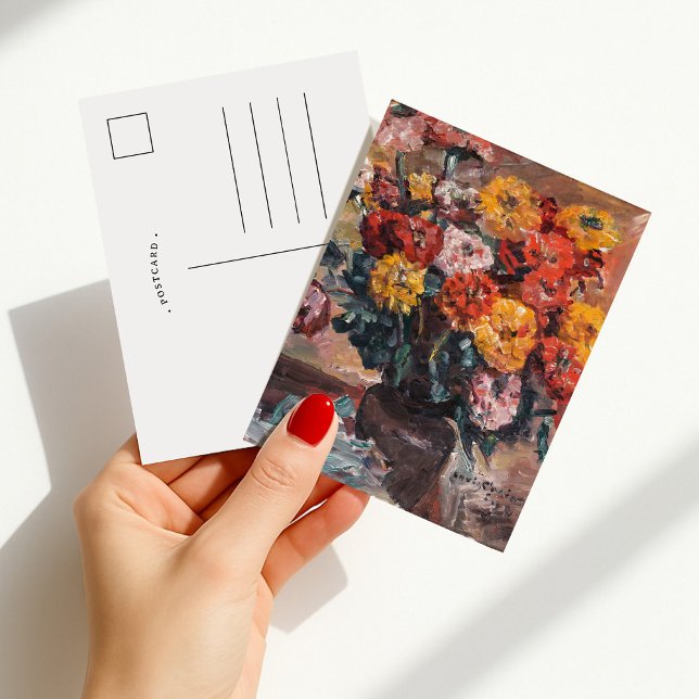 Zinnien | Lovis Corinth Postkarte (Von Creator hochgeladen)