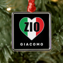 Zio Christmas Italienische Fahne Herzverzierung