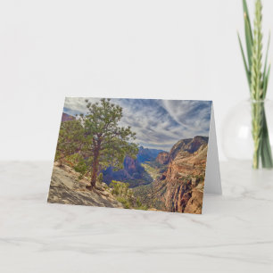 Zion Canyon View von Angels Landing Karte