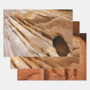 Zion Canyon Wall I Abstrakt Naturfotografie Geschenkpapier Set