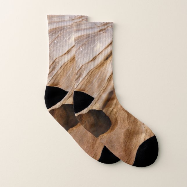 Zion Canyon Wall I Abstrakt Naturfotografie Socken (Paar)
