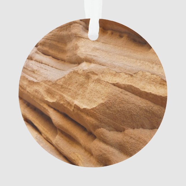 Zion Canyon Wall II Red Rock Abstrakte Fotografie Ornament (Rückseite)