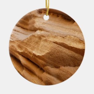 Zion Canyon Wand II Rote Fels Abstraktfotografie Keramik Ornament