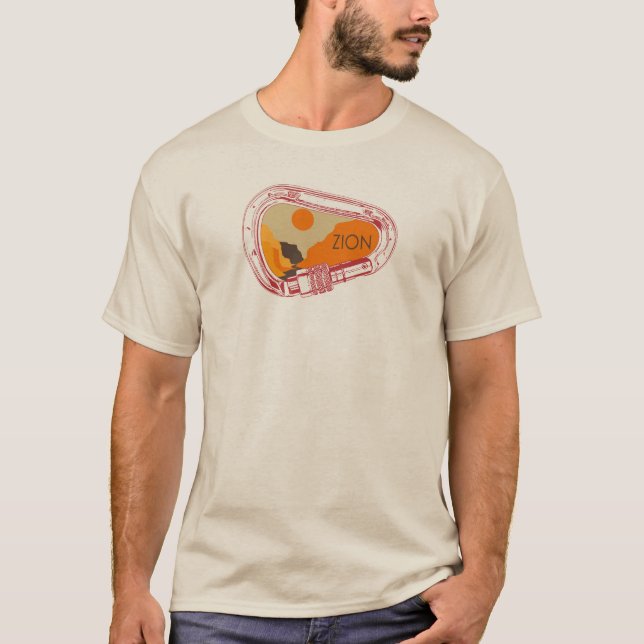 Zion Climbing Carabiner T-Shirt (Vorderseite)