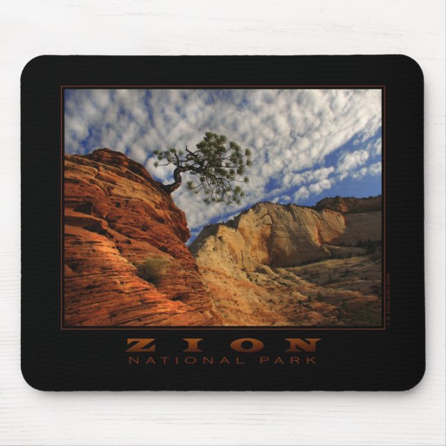 Zion einziger Baum Mousepad (horizontal) (Vorne)