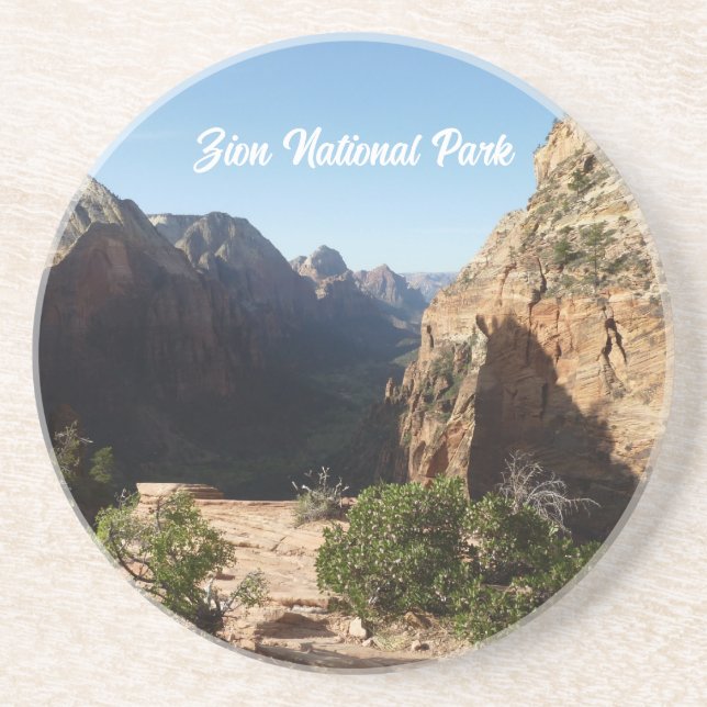 Zion from Angels Landweg Zion Nationalpark Getränkeuntersetzer (Vorne)