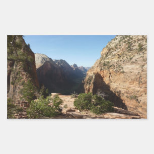 Zion from Angels Landweg Zion Nationalpark Rechteckiger Aufkleber