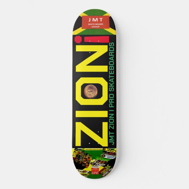 ZION. I JMT OFFIZIELL 8 1/4" Skateboarddecke Skateboard (Vorderseite)