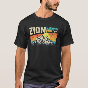 Zion National Park Cool Vintage Retro Utah Urlaub T-Shirt