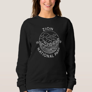 Zion National Park Cool White Line Outdoor Sweatshirt
