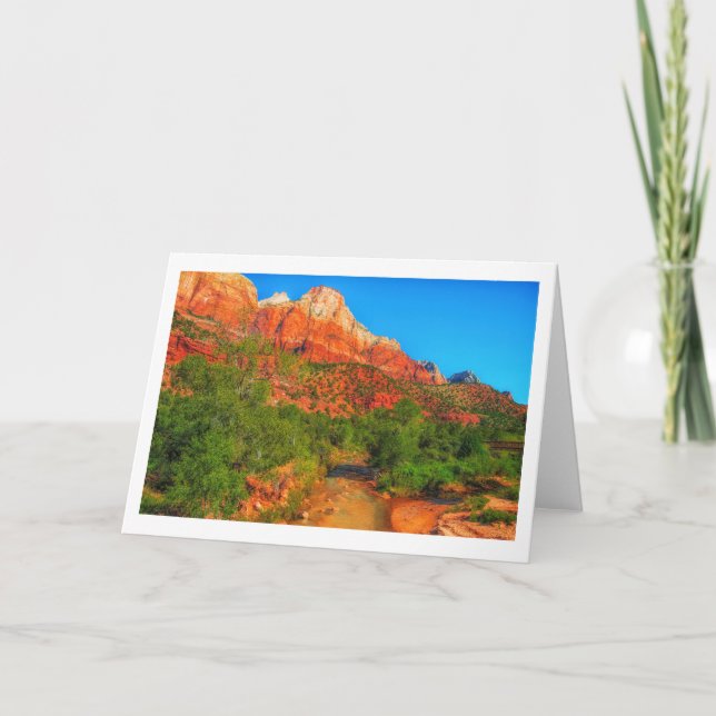 Zion National Park Grußkarte Karte (Vorderseite)