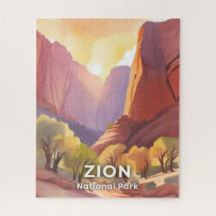 Zion National Park   Reise Aquarell