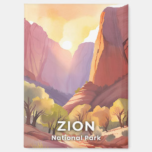 Zion National Park Reise Aquarell Magnet