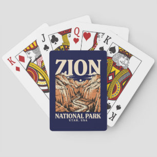 Zion National Park Rote Klippen Spielkarten