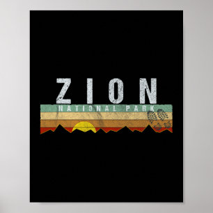 Zion National Park T-Shirt Camping Wandern T-Shirt Poster