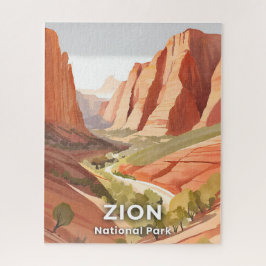 Zion National Park | Travel Watercolor Valley
