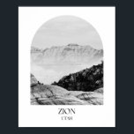 Zion National Park Utah Arch Foto Print Poster<br><div class="desc">Zion National Park Utah Arch Foto Print</div>