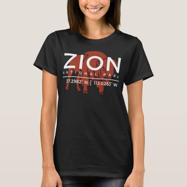 Zion National Park Utah gibt Souvenir UT T-Shirt (Vorderseite)
