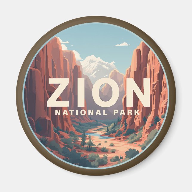 Zion National Park Utah Magnet (Vorne)