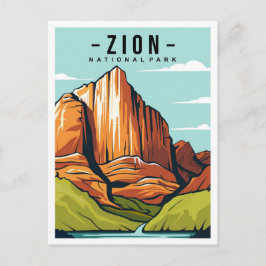 Zion National Park Utah Reisevorführung Postkarte