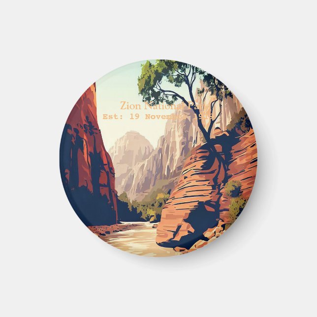 Zion National Park Utah The Narrows Magnet (Vorne)