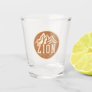 Zion National Park Utah USA Outdoor Retro Schnapsglas