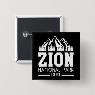 Zion National Park Utah USA Outdoor Wandern Button
