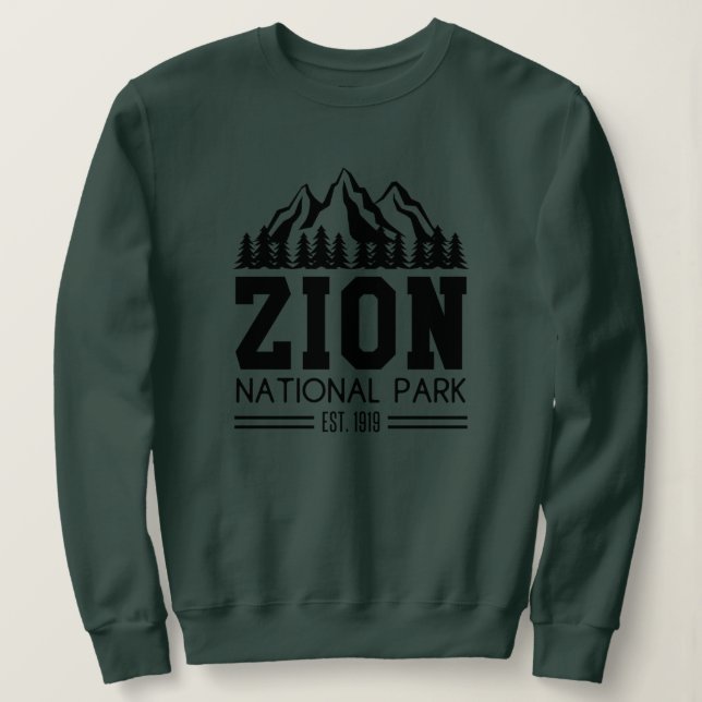 Zion National Park Utah USA Outdoor Wandern Sweatshirt (Design vorne)