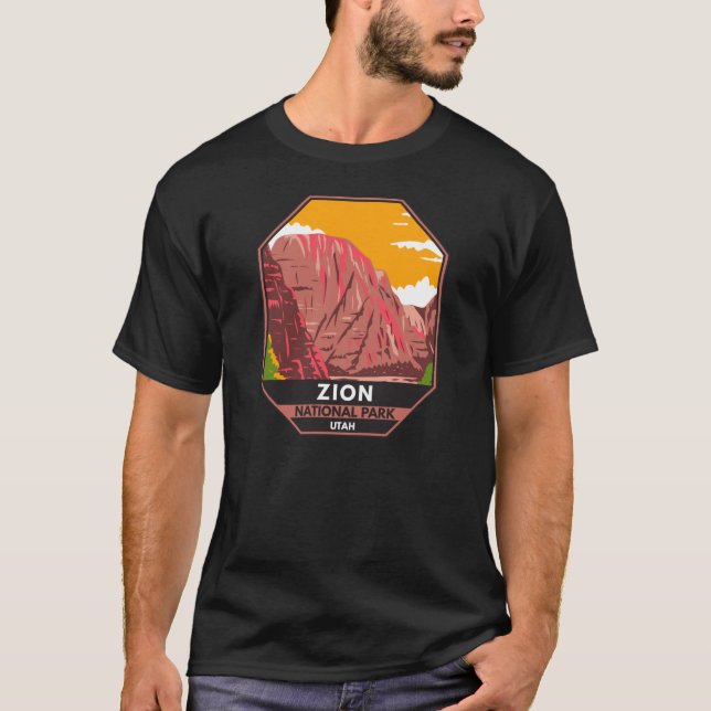 Zion National Park Utah Vintag T-Shirt (Vorderseite)