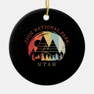 Zion National Park Vintag Keramik Ornament