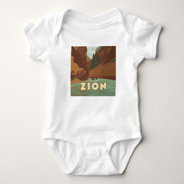 Zion-Nationalpark | Die Pfeile Baby Strampler (Vorderseite)