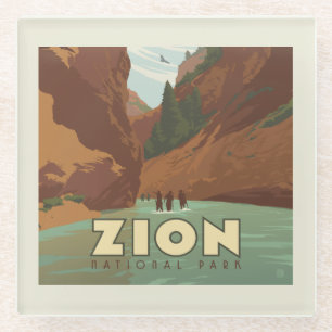 Zion-Nationalpark Die Pfeile Glasuntersetzer