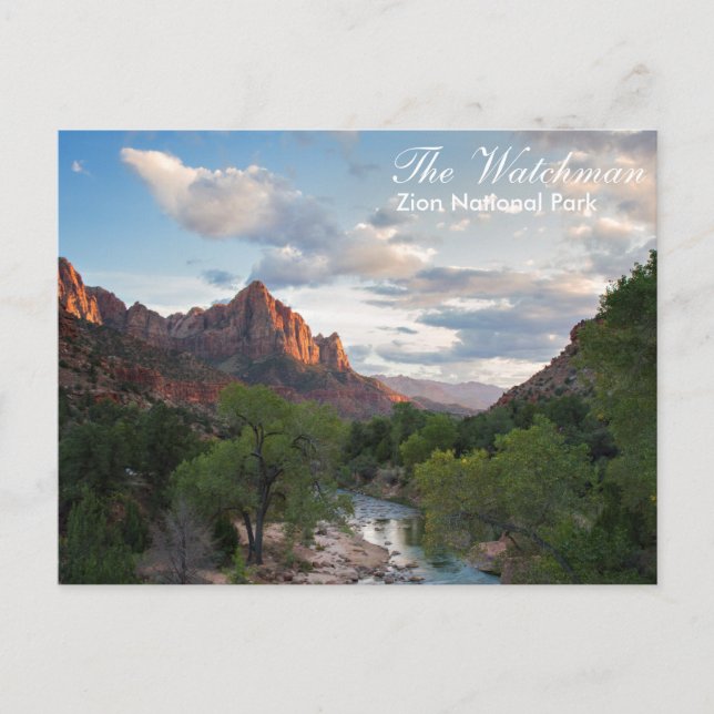 Zion Nationalpark - die Wächterpostkarte Postkarte (Vorderseite)