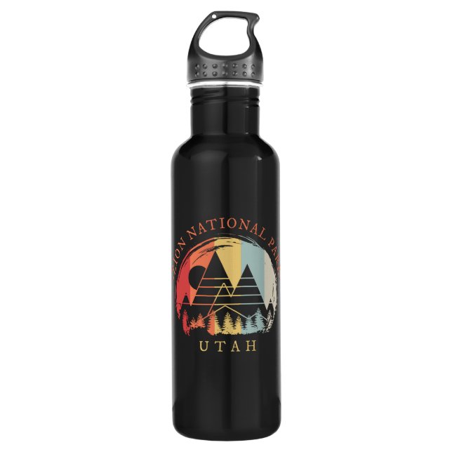 Zion-Nationalpark Edelstahlflasche (Vorderseite)