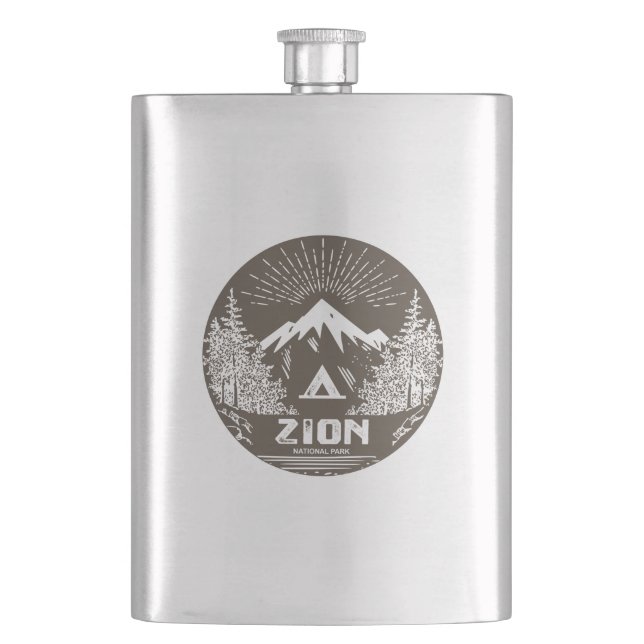 Zion-Nationalpark Flachmann (Vorderseite)