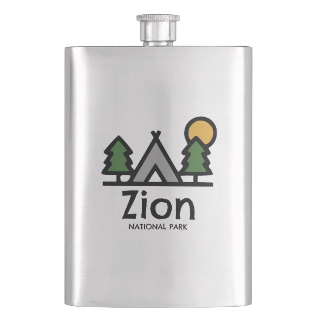 Zion-Nationalpark Flachmann (Vorderseite)