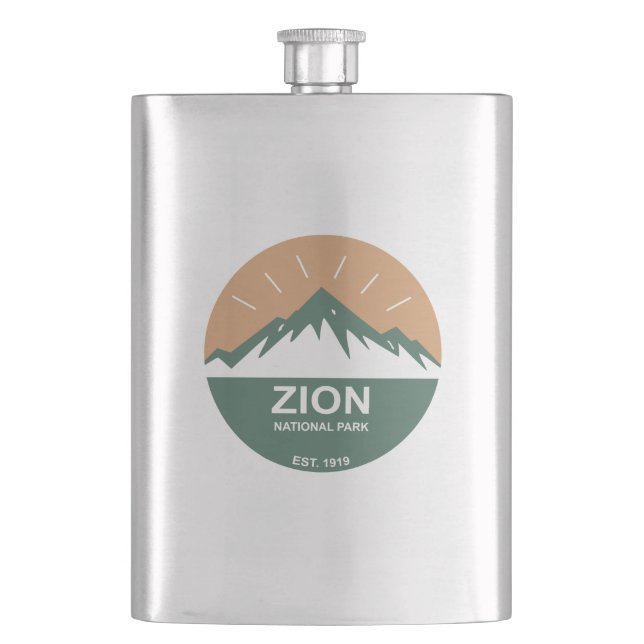 Zion-Nationalpark Flachmann (Vorderseite)