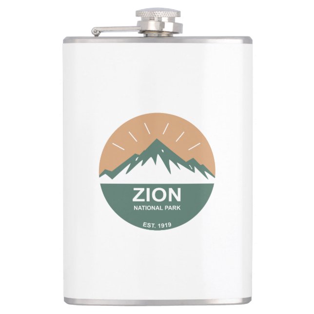 Zion-Nationalpark Flachmann (Vorderseite)