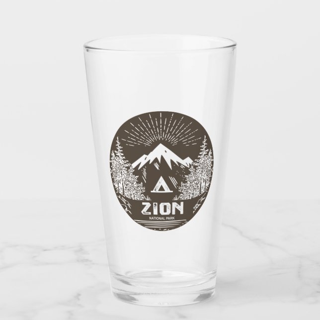 Zion-Nationalpark Glas (Vorderseite)