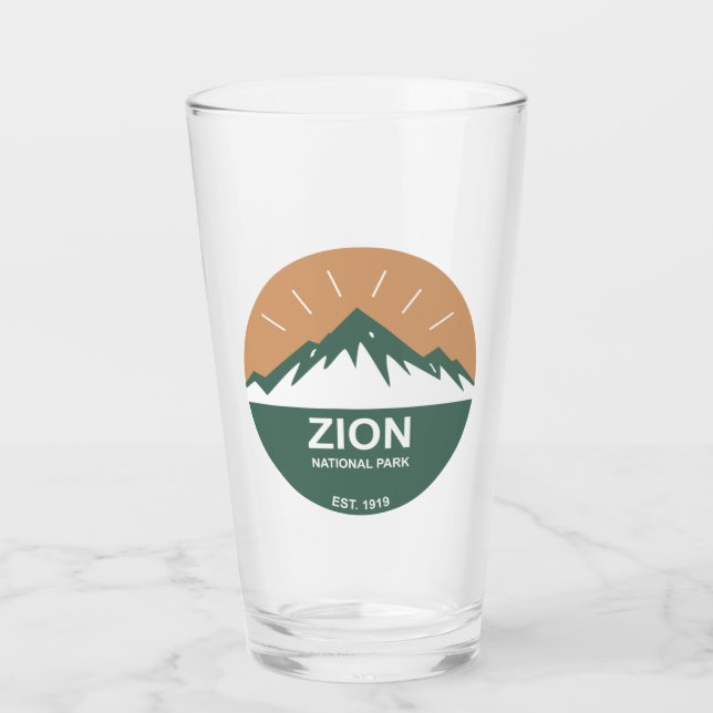 Zion-Nationalpark Glas (Vorderseite)