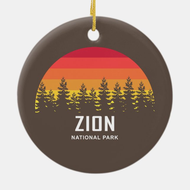Zion-Nationalpark Keramik Ornament (Hinten)