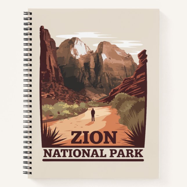 Zion-Nationalpark Notizbuch (Vorderseite)